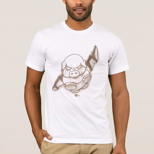 Fliegen-Schwein T-Shirt (Vorderseite)