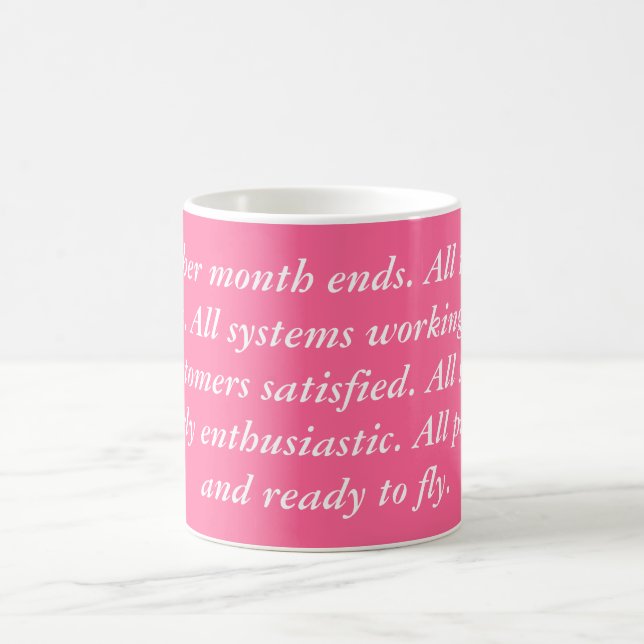 Fliegen-Schwein-Tasse Kaffeetasse (Mittel)