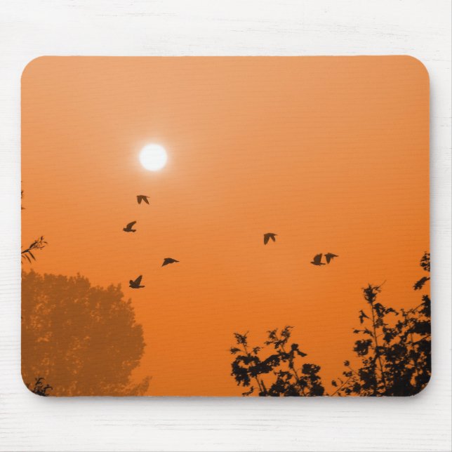 Fliegen Sie bei Morgengrauen-Mauspad Mousepad (Vorne)