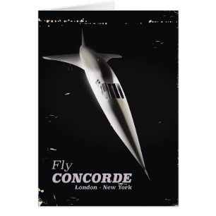 Fliegen Sie Concorde Vintage-Reiseposter