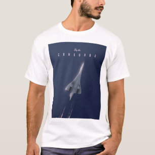 Fliegen Sie das Concorde Travel Poster T-Shirt