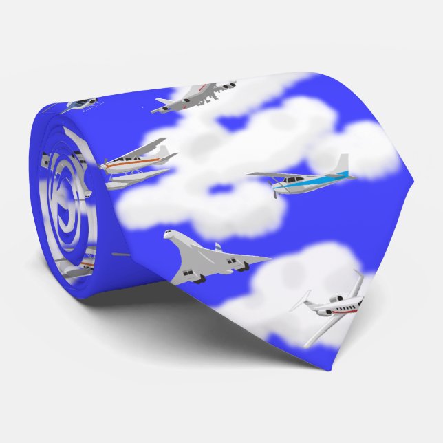 Fliegen Sie die freundliche Himmel-Krawatte Krawatte (Gerollt)