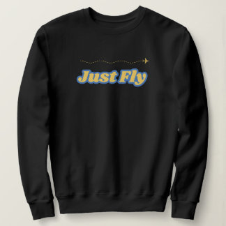 Fliegen Sie einfach moderne Vintage Typografie-Luf Sweatshirt