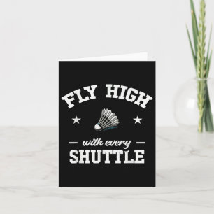Fliegen Sie hoch mit jedem Shuttle Badminton Karte