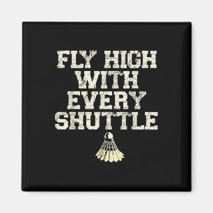 Fliegen Sie hoch mit jedem Shuttle Badminton Playe Magnet