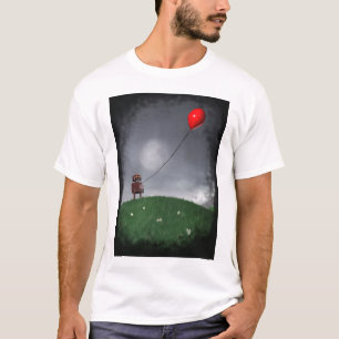 Fliegen Sie Ihren kleinen roten Baloon T - Shirt