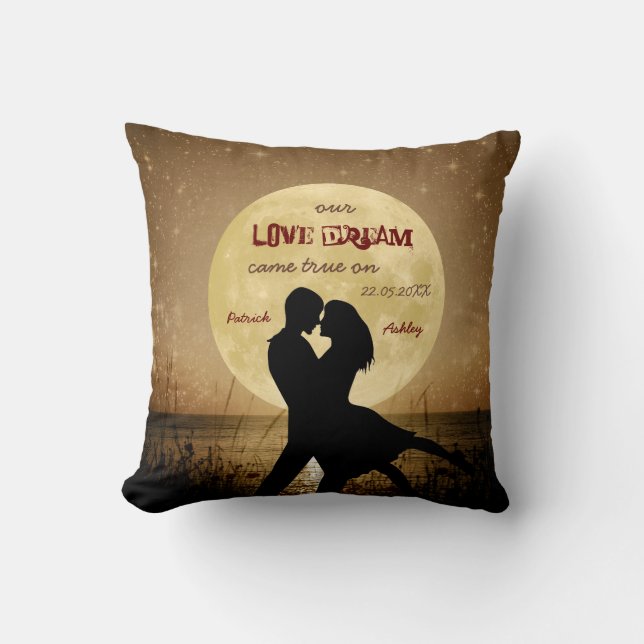 Fliegen Sie mich zum Mondgeschenkkissen Kissen (Vorderseite)