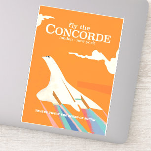 Fliegen Sie mit der Concorde Aufkleber
