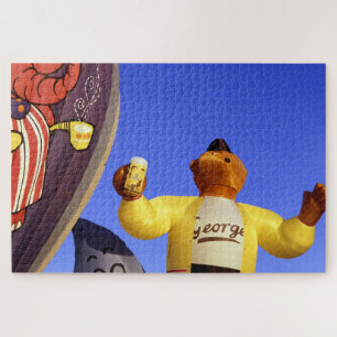 Fliegen Sie mit George. Puzzle