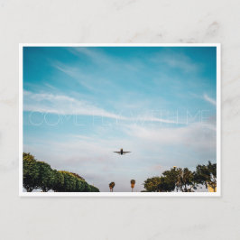 Fliegen Sie mit mir Postkarte
