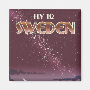 Fliegen Sie nach Schweden Magnet