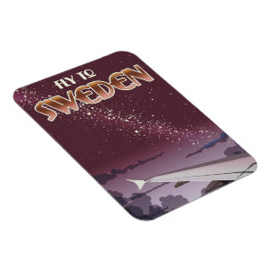 Fliegen Sie nach Schweden Magnet