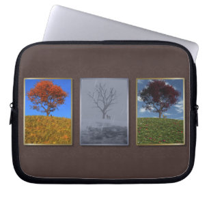 Fliegen Sie schnell die Jahre Triptych Laptop-Schl Laptopschutzhülle