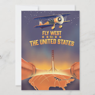Fliegen Sie Westwärts und sehen Sie die Vereinigte