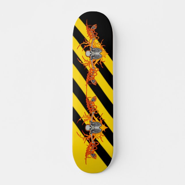 Fliegen-Skelett-Skateboard Skateboard (Vorne)