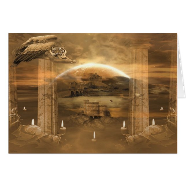 Fliegen-Tiger-Karte (Vorderseite (Horizontal))