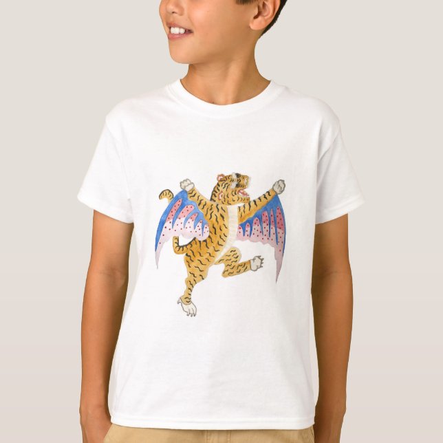 Fliegen-Tiger T-Shirt (Vorderseite)