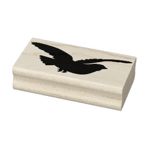 Fliegen-Vogel-Silhouette-Gummikunst-Briefmarke Gummistempel