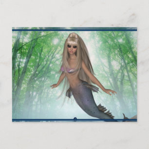 Fliegen von Meerjungfrau aus Wasserdesign ~ Fantas Postkarte