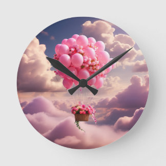 Fliegen weg runde wanduhr