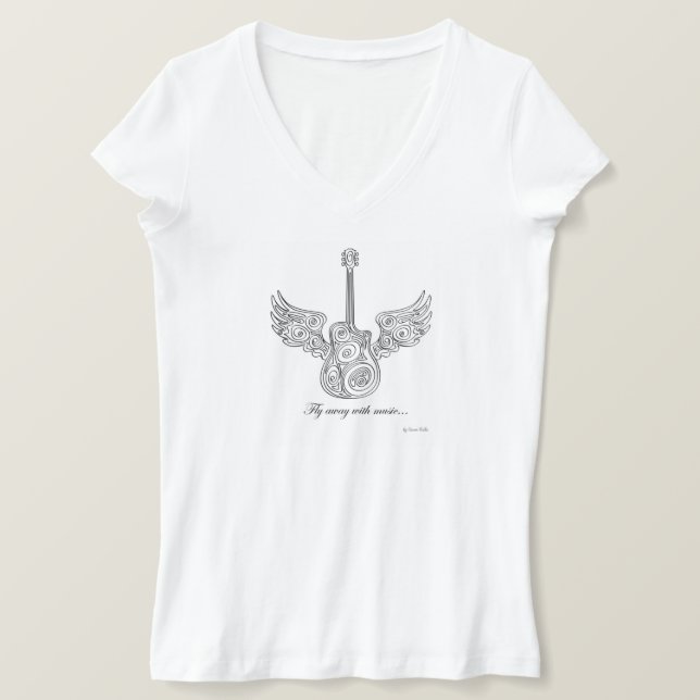 Fliegen weg T-Shirt (Design vorne)