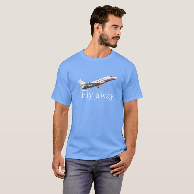 Fliegen weg T-Shirt (Vorne ganz)