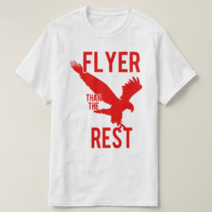 Fliegen wie ein Adler rot/weiß T-Shirt
