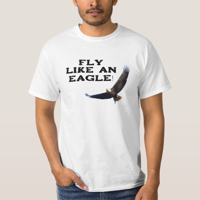 Fliegen wie ein Adler-T - Shirt (Vorderseite)