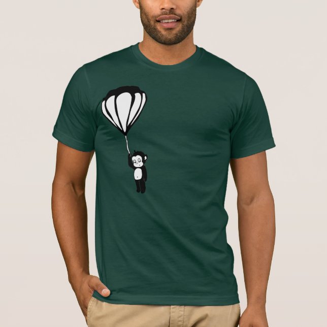 Fliegenaffe: Heißluftballon T-Shirt (Vorderseite)