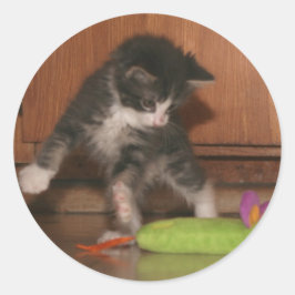 Fliegenangriff Runder Aufkleber