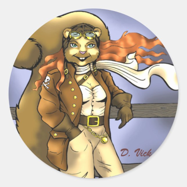 Fliegenaufkleber Runder Aufkleber (Vorderseite)