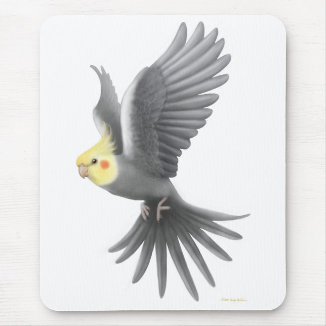 FliegenCockatiel Mousepad (Vorne)