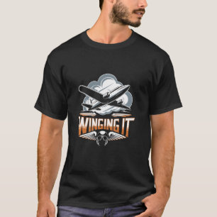 Fliegend Flugzeug Fliegen Luftfahrt Flieger Flugze T-Shirt