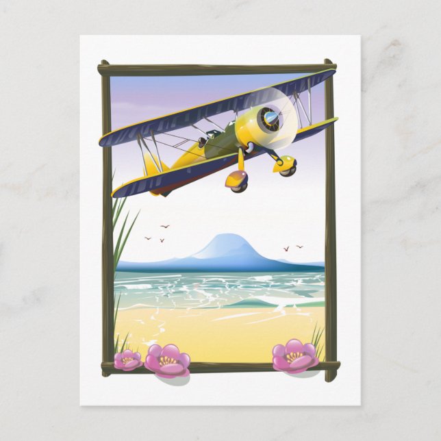 Fliegend Hoch Postkarte (Vorderseite)
