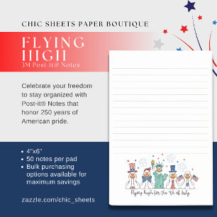 Fliegend hoch zum 4. Juli 3M Post-it® Notizen