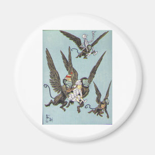 Fliegende Affen Farbe Magnet