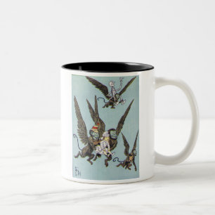 Fliegende Affen Farbe Zweifarbige Tasse