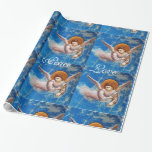 FLIEGENDE ANGEL IN BLAUEN CHRISTMAS JOACE PEACE LI GESCHENKPAPIER<br><div class="desc">Flug nach Ägypten,  Engel,  Giotto di Bondone 1267 - 1337. italienisches Meisterwerk mittelalterlicher Kunst, </div>