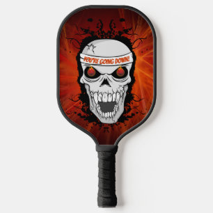Fliegende Augen Schädel, den du hinuntergehst Pickleball Schläger