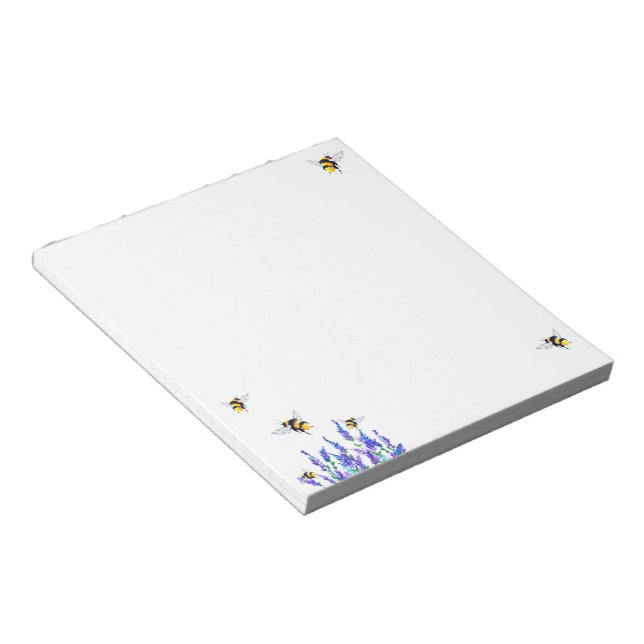 Fliegende Bienen Notizblock (angewinkelt)