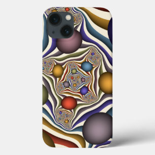 Fliegende bunte moderne abstrakte Fraktalkunst Case-Mate iPhone Hülle