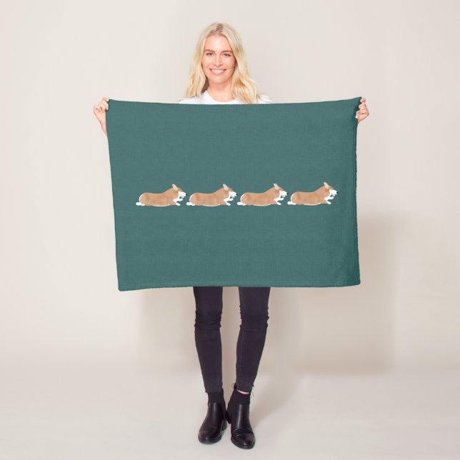Fliegende Corgis Fleece-Decke Fleecedecke (Beispiel)
