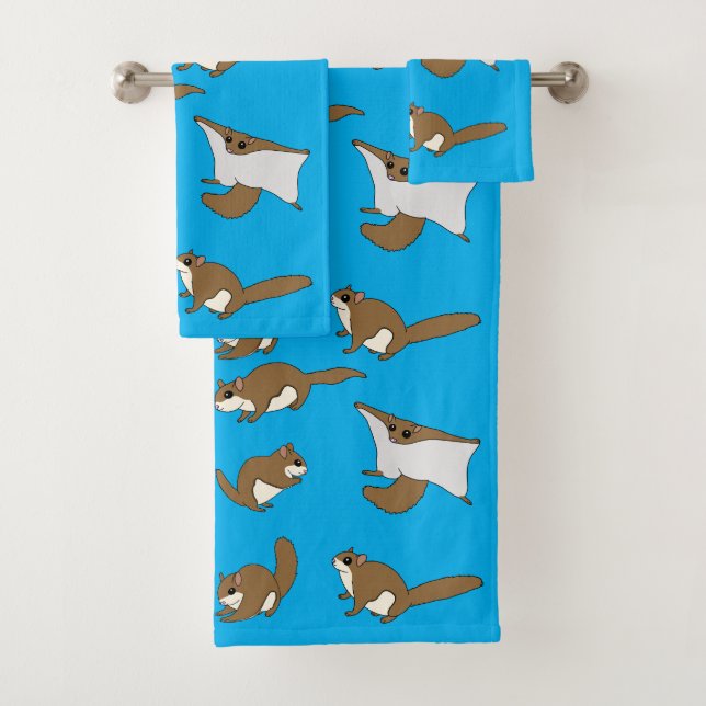 Fliegende Eichhörnchen Badhandtuch Set (Insitu)