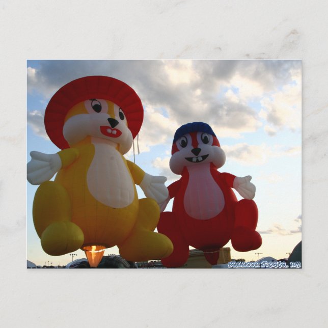Fliegende Eichhörnchen Postkarte (Vorderseite)