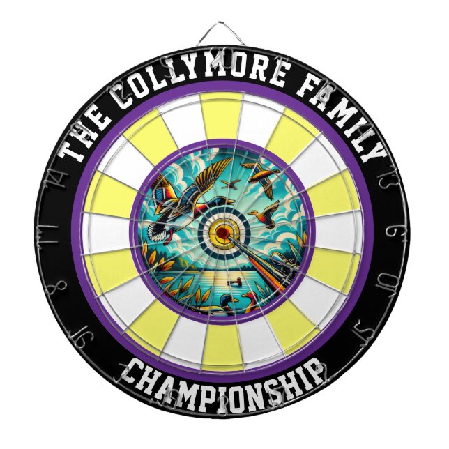 Fliegende Enten Rustikale Wanddekoration Dartscheibe (vorne)