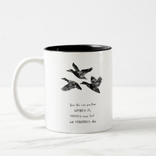 Fliegende Enten Zweifarbige Tasse