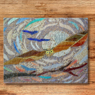Fliegende Eule-Mosaik Puzzle