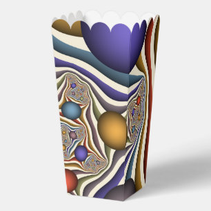 Fliegende, farbenfrohe moderne abstrakte Fractal-K Geschenkschachtel