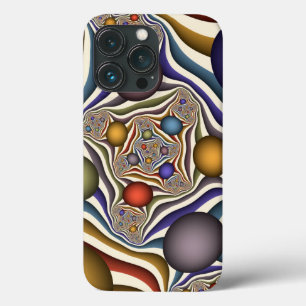 Fliegende farbenfrohe moderne abstrakte Fractal-Ku Case-Mate iPhone Hülle