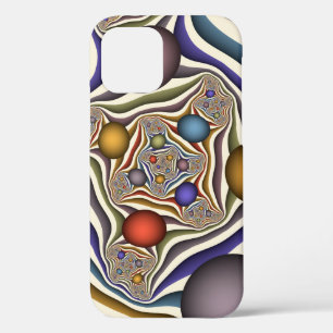 Fliegende farbenfrohe moderne abstrakte Fractal-Ku Case-Mate iPhone Hülle